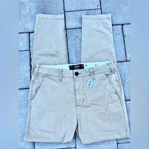 Hollister Epic Flex Skinny Chino Pants in Beige